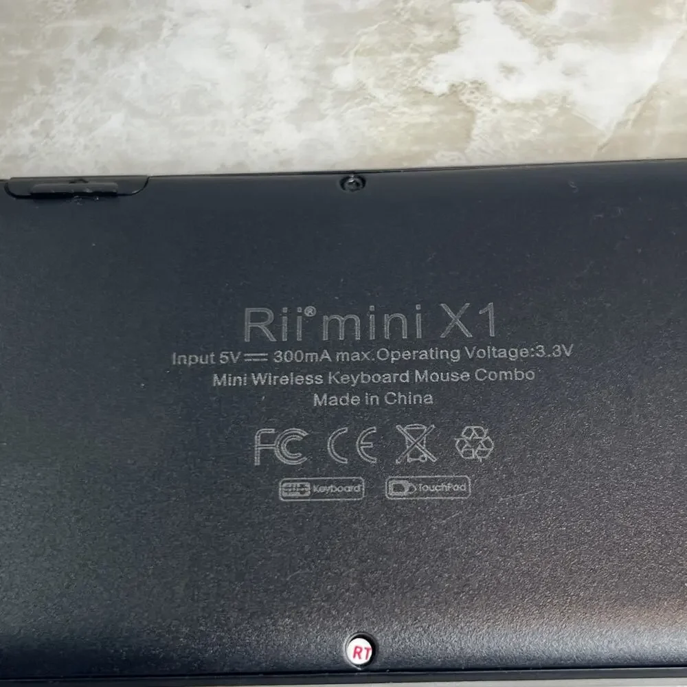 Rii RT-MWK01 Mini X1 Keyboard FOR PARTS or REPAIR - UNTESTED